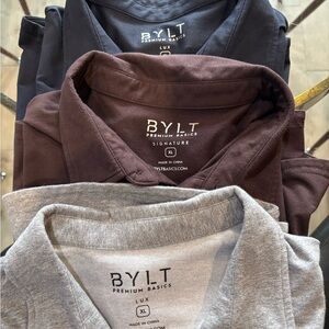 Men's BYLT Polo 3 Pack Set XL Short Sleeve